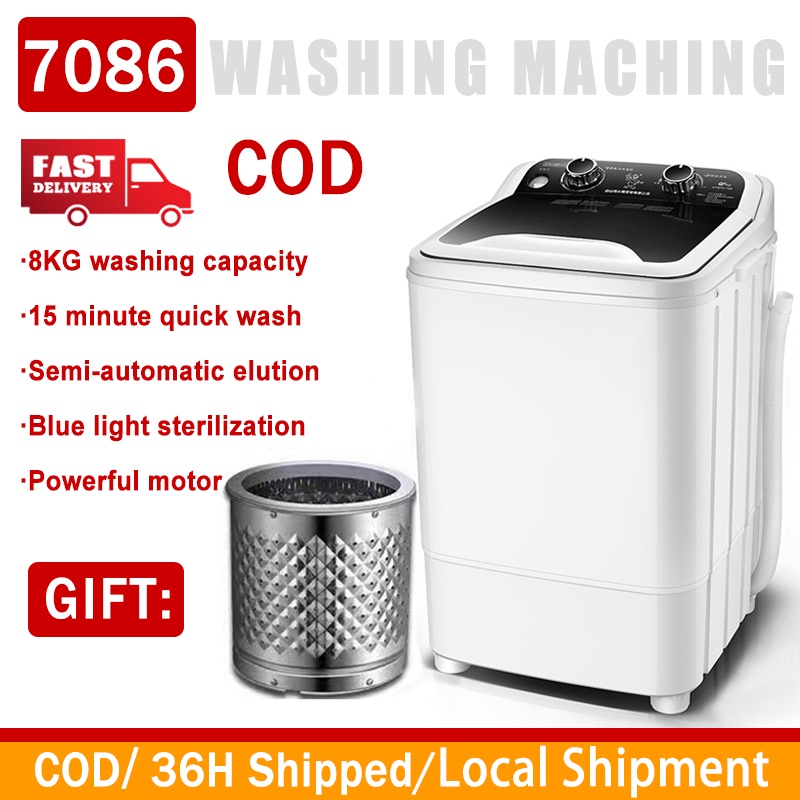 8KG Washing Machine Portable Fully Automatic Washing Machine with Drye
