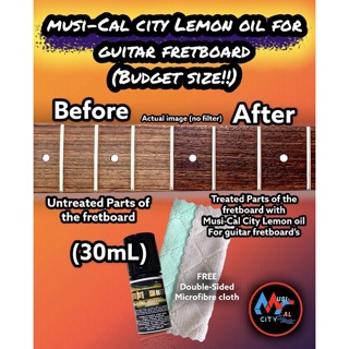 Lemon Oil for Guitar Fretboard (Conditioner for Fretboard and other Wood  Parts of your Guitar) Clean