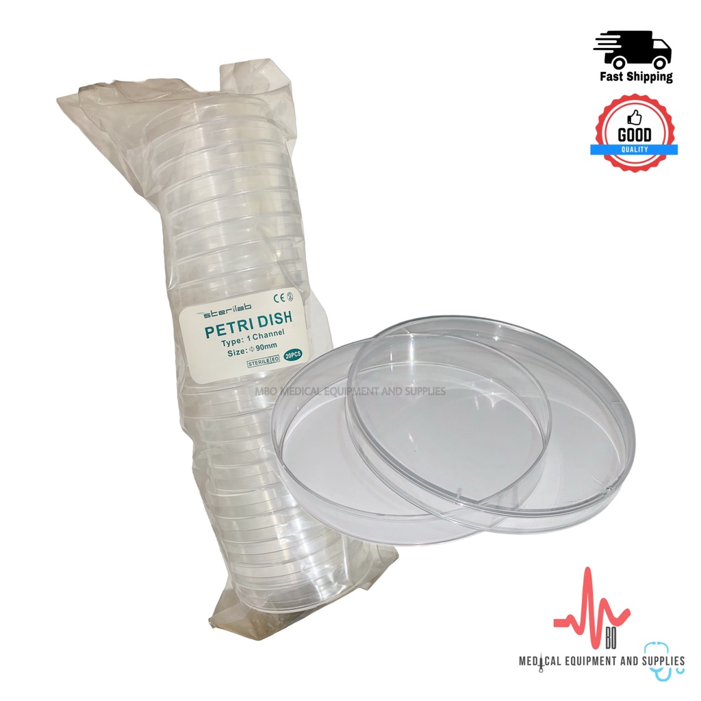 Petri Dish, Polystyrene, Sterile 90mm 1Channel (20PCS/PER PACK) Shopee Philippines