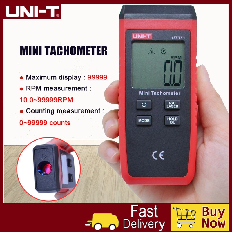 UNIT UT373 digital laser tachometer Noncontact tachometer Measuring range 1099999RPM