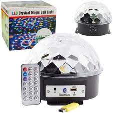 LED Light Crystal Magic Ball Light MP3 USB Bluetooth Speaker LED Disco ...