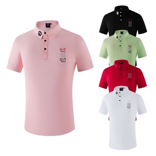 Men's short-sleeved golf polo shirt - MW100 white