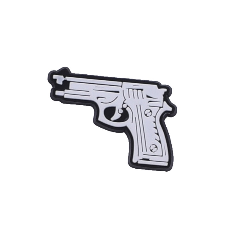 Cute jibbitz for Men Cartoon Gun crocs Jibbits Charm shoe Flower Jibits