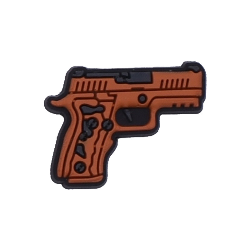 Cute jibbitz for Men Cartoon Gun crocs Jibbits Charm shoe Flower Jibits