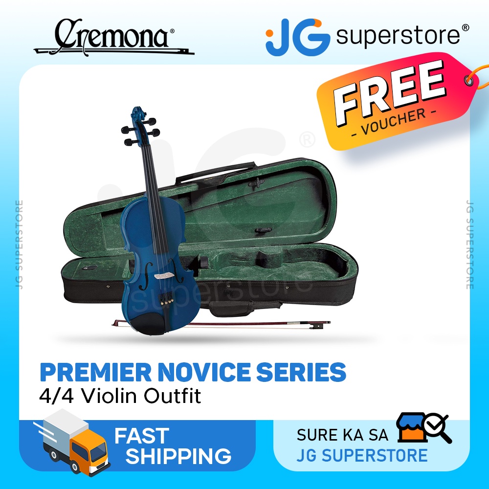Cremona SV-75 Premier Novice Series 4/4 Violin Outfit, Solid Spruce Top ...