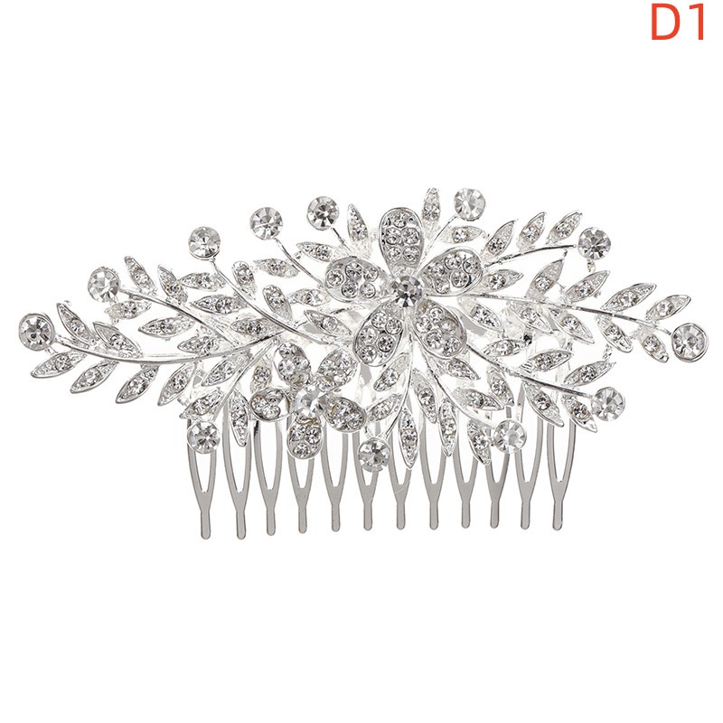 COD Women gold rhinestone pearl hair comb hair clip bridal wedding hair accesso Shopee Philippines