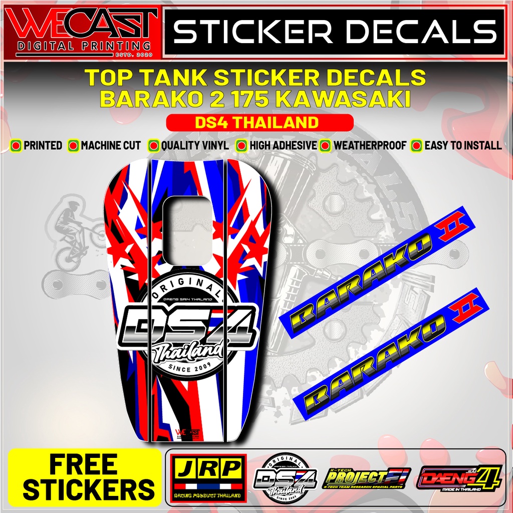 EC BIKE Top Tank Barako 2 Decals Sticker for Motorcycle Accessories ...