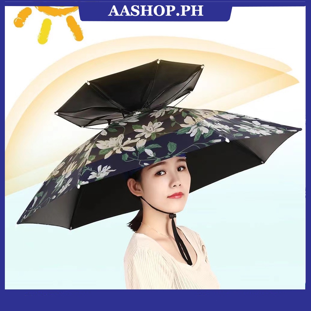Umbrella Hat head umbrella for adults automatic payong umbrella free