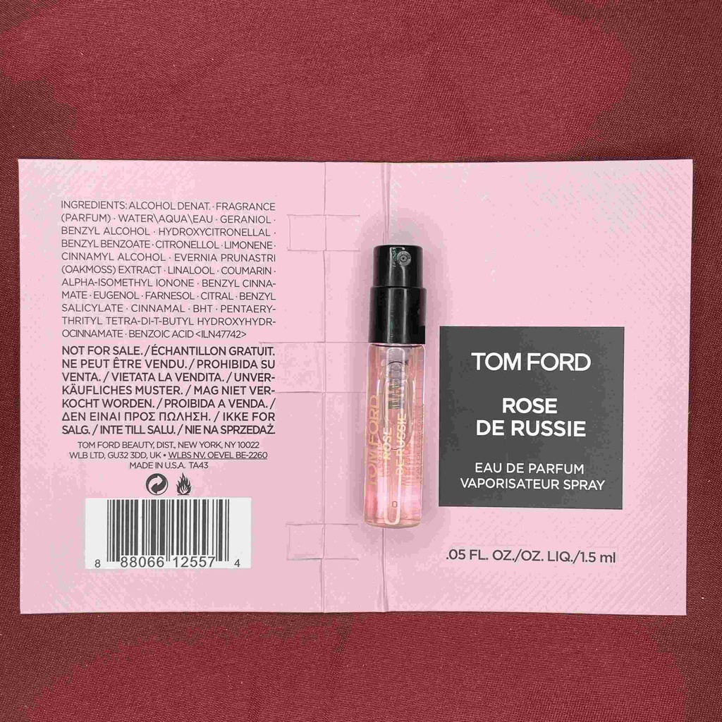 Perfume Tester Tom Ford Rose de Russie Shopee Philippines