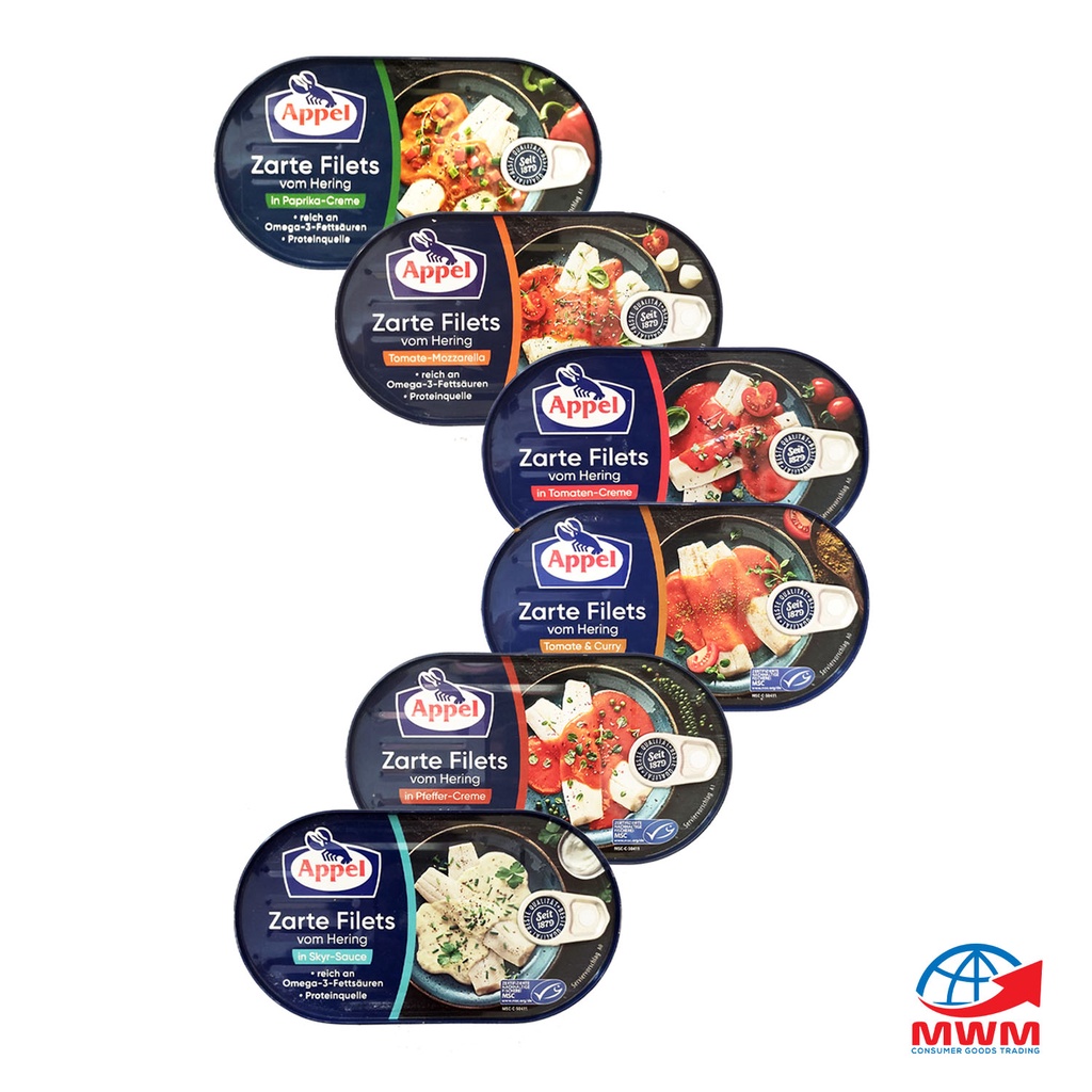 HERRING FISH IN CAN IMPORTED APPEL HERRING TENDER FILLETS /ZARTE FILETS