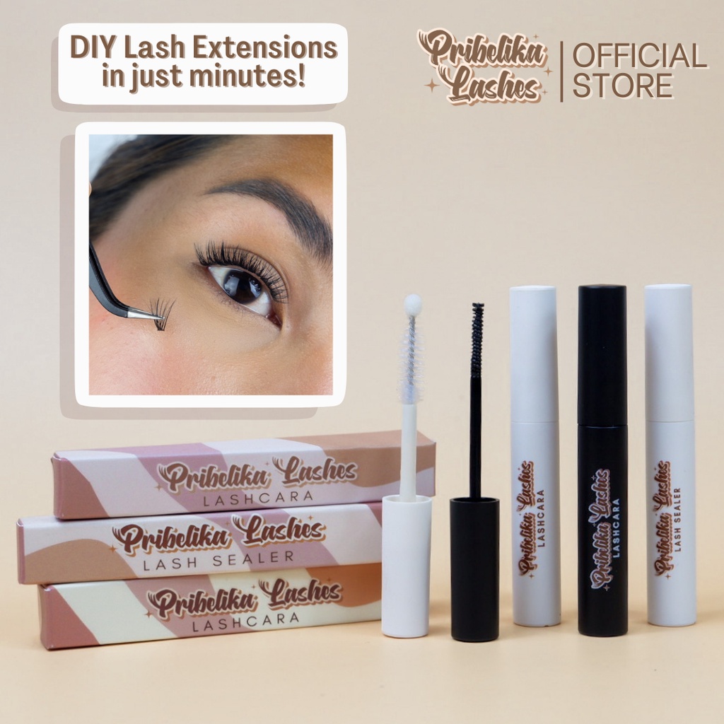Pribelika Lashcara, Sealer & Remover (Adhesive Lashes Mascara) False