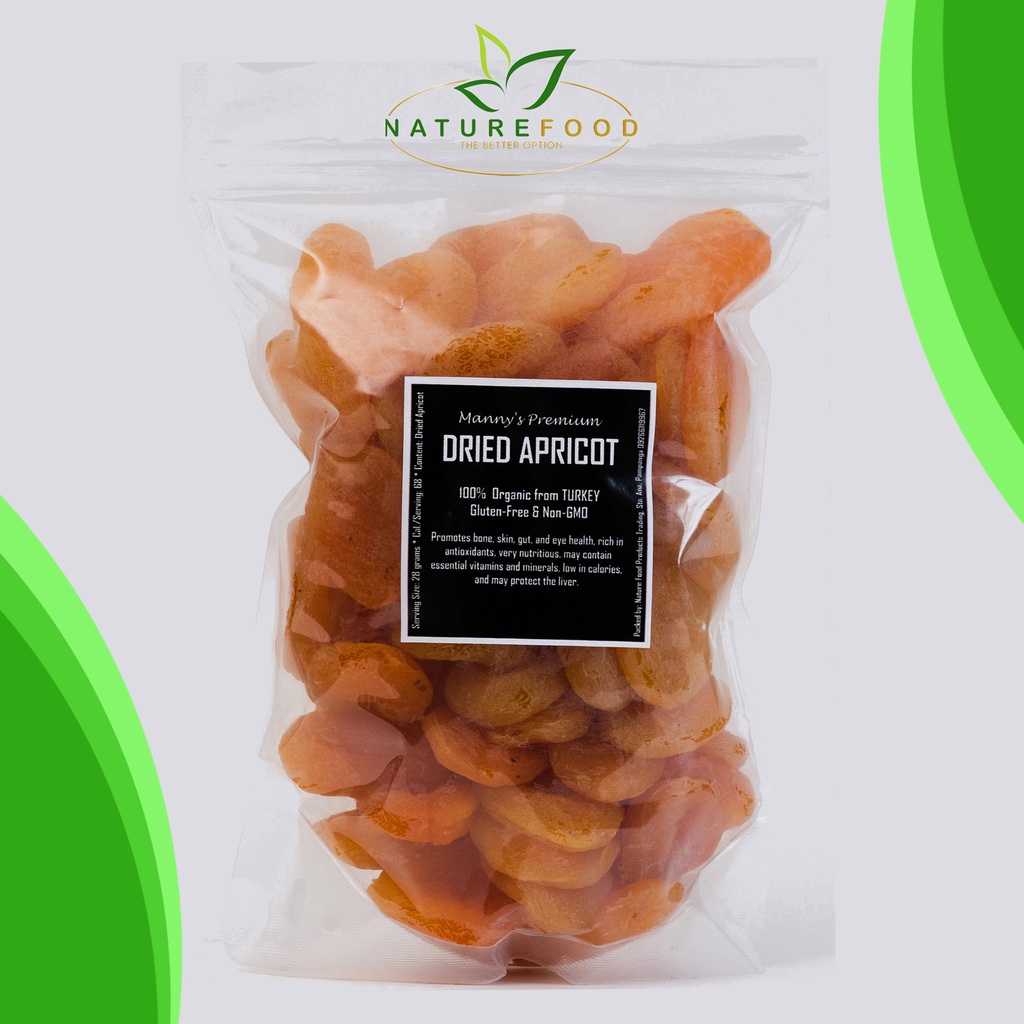 NATUREFOOD Pitted Dried Apricots Unsweetened, Healthy Low
