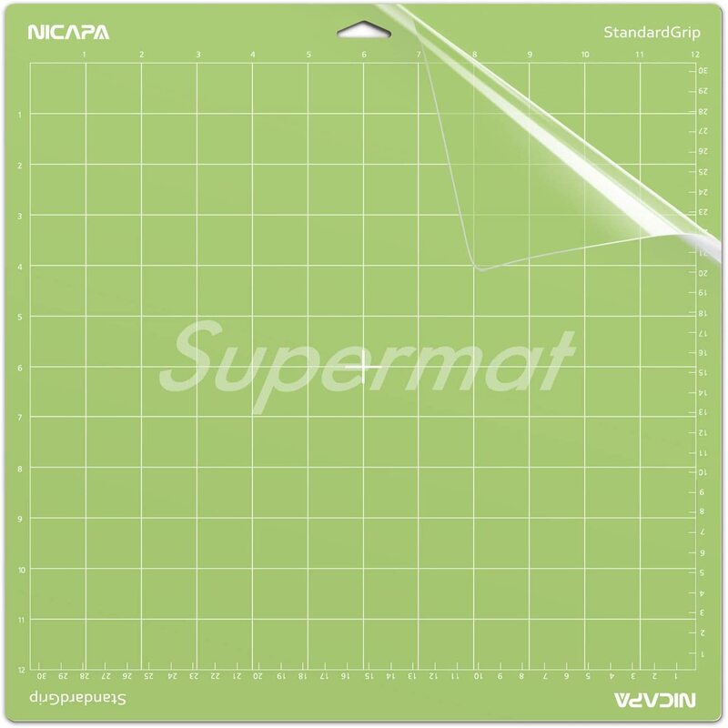 Cricut Joy Extra Jerilla 5 Piezas Tapete De Corte Para Cricut 12''x 24'' StandardGrip Alfombrillas De Corte Antideslizantes Set De Adhesivos Para Cricu Maker/Explore One/Air/Air 2 Con Rascador Alfombrillas Corte Cricut Joy