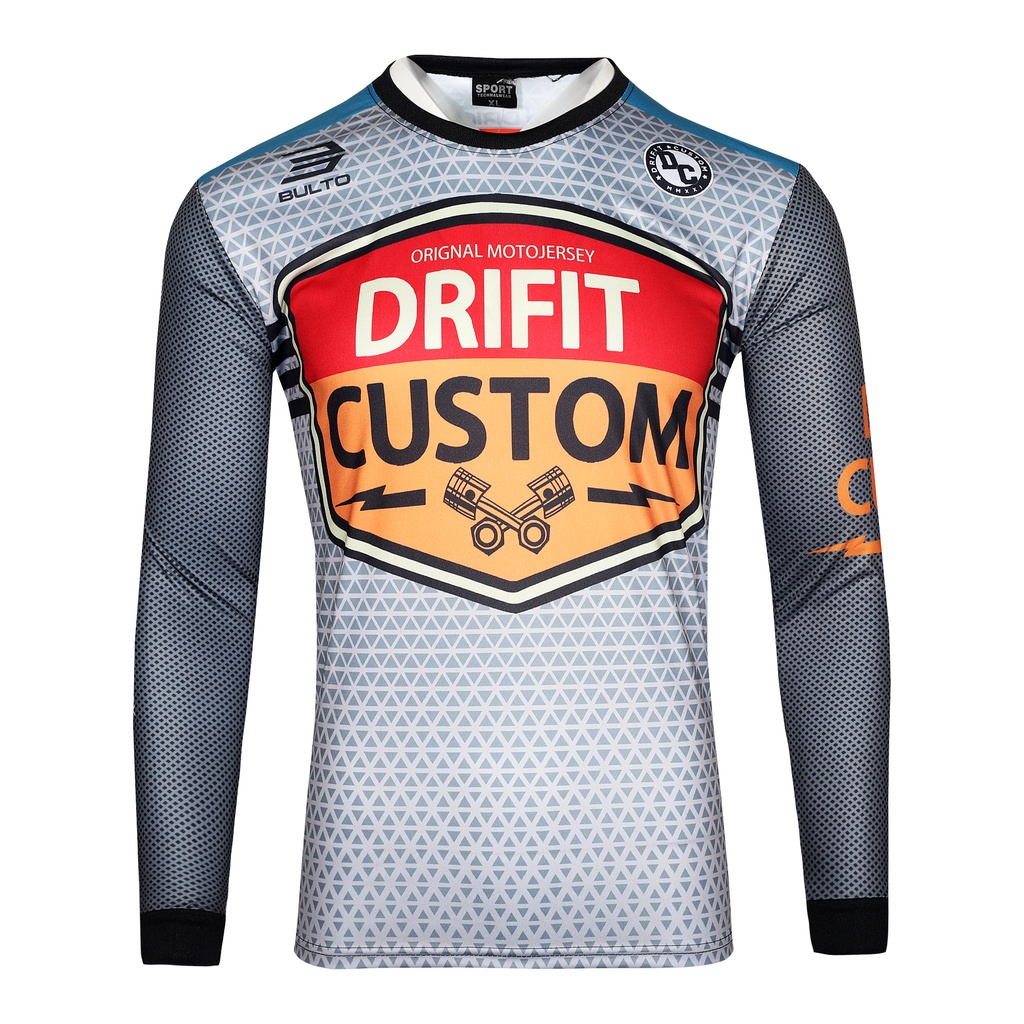 Long Sleeve Motocross Drifit Jersey For Men Motorcycle Sublimation ...