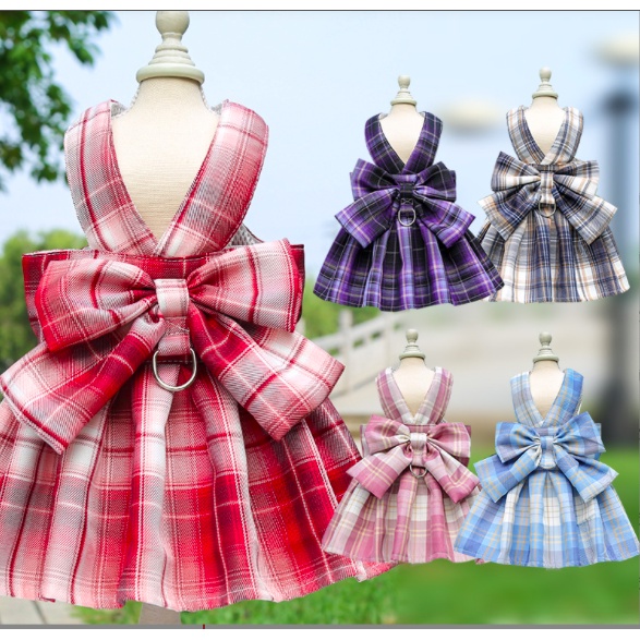 Pet JungKook JK dress style harness leash dog cat rabbit JK dress style