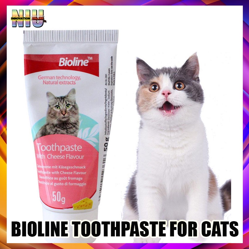 Bioline Toothpaste with Cheese Flavor 50g for Cats (Toothpaste Only