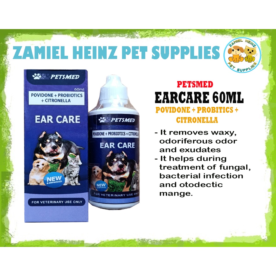 Petsmed EAR CARE | 60ML (w/ Freebies) | Shopee Philippines