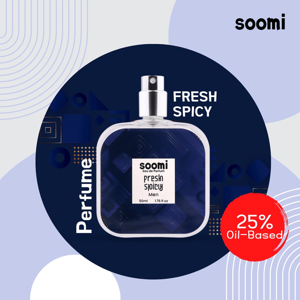 Soomi Eau de Parfum Fresh Spicy Scent OilRich Long Lasting Perfume for Men Shopee Philippines