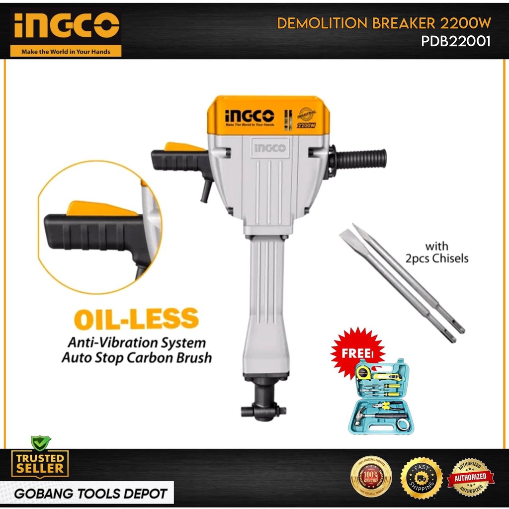 Ingco demolition deals breaker 2200w