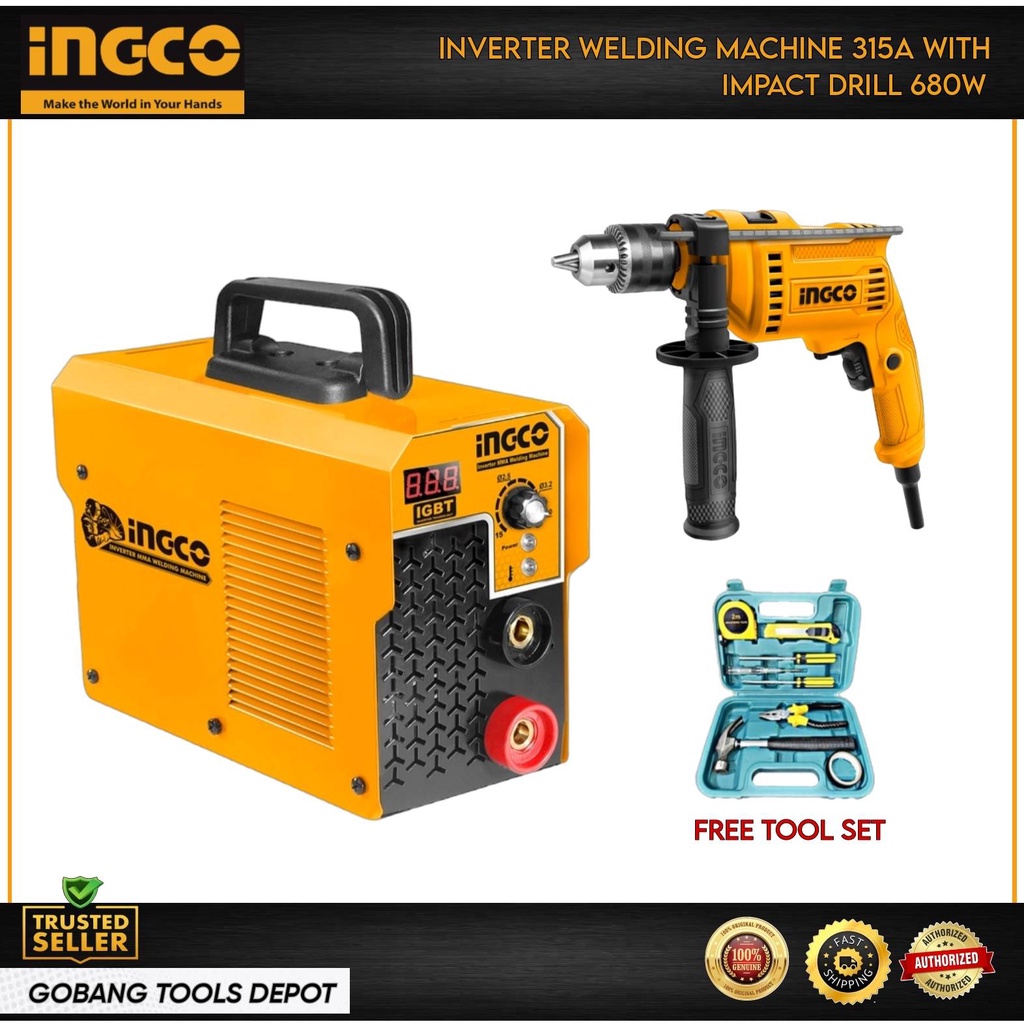 INGCO 315Amp Inverter Welding Machine ING-MMA3152P Free INGCO Impact ...