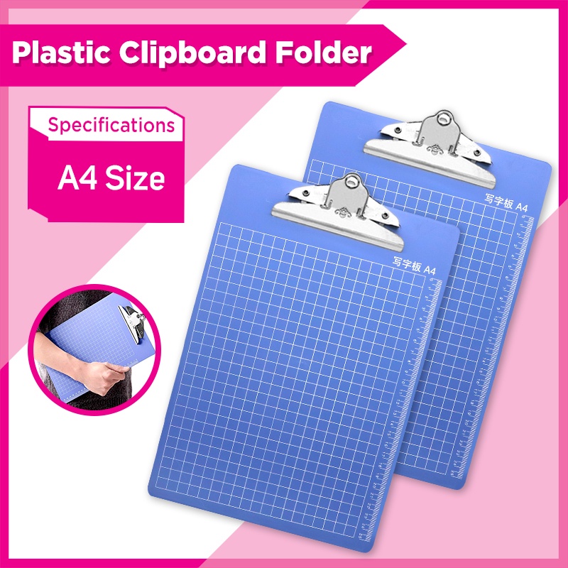 Writing Plastic Board Folder A4 size | Shopee Philippines