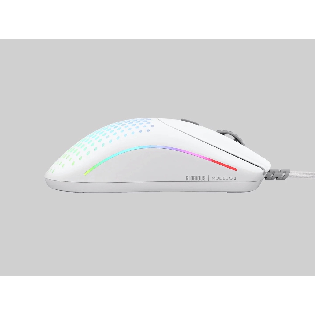 Glorious Model O 2 Ultralight Ambidextrous Wired Gaming Mouse (White ...