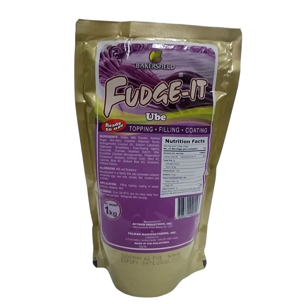Bakersfield Fudgeit Ube 1Kg (New stock) Shopee Philippines
