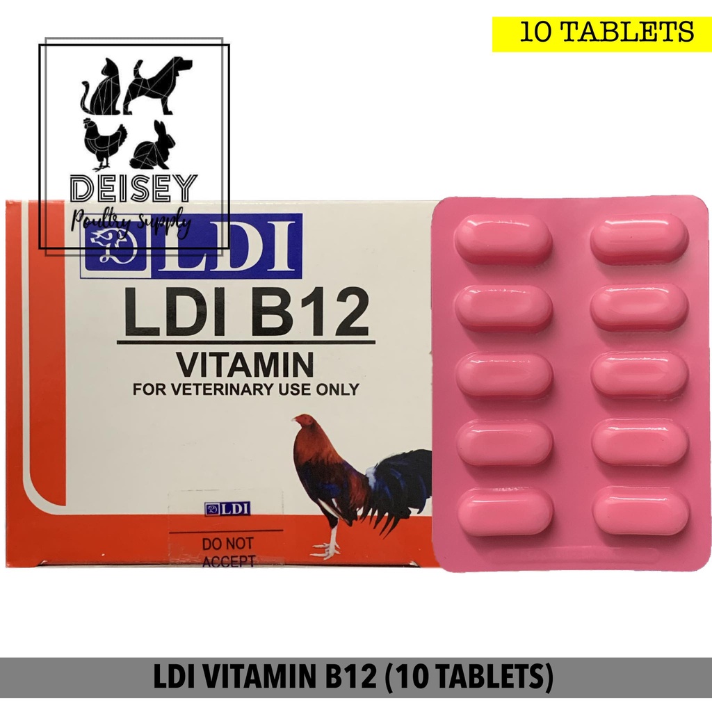 LDI VITAMIN B12 FOR GAMEFOWL (10 TABLETS) Shopee Philippines