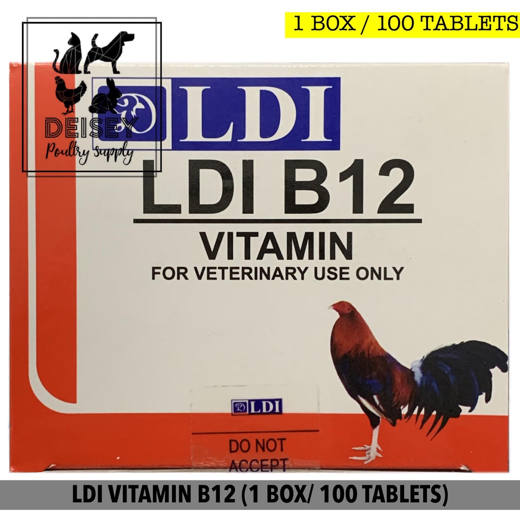 LDI VITAMIN B12 FOR GAMEFOWL (1 BOX/100 TABLETS) Shopee Philippines
