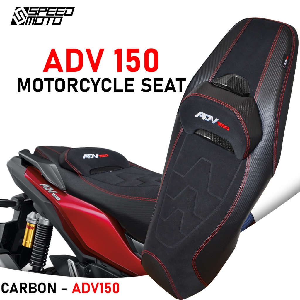 HONDA ADV 150 CAMEL BACK SEAT ASSEMBLY WITH EMBROID LOGO AND CARBON