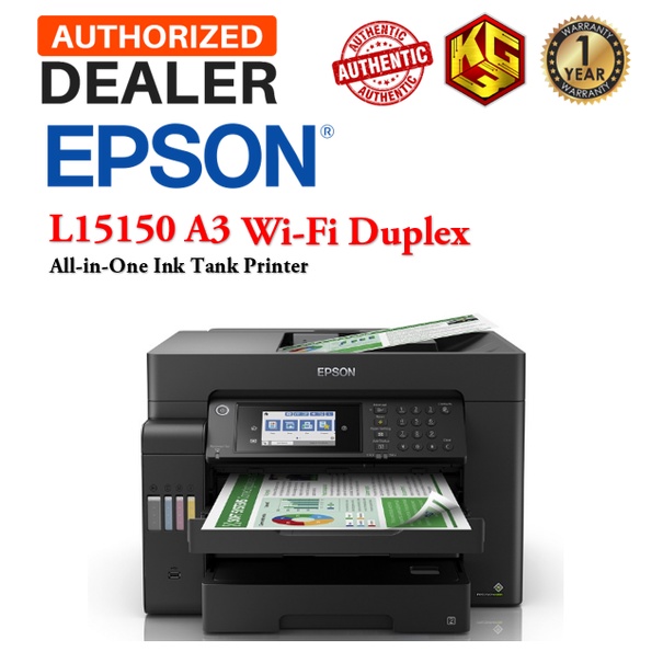 Epson Ecotank L15150 A3 Wi Fi Duplex All In One Ink Tank Printer