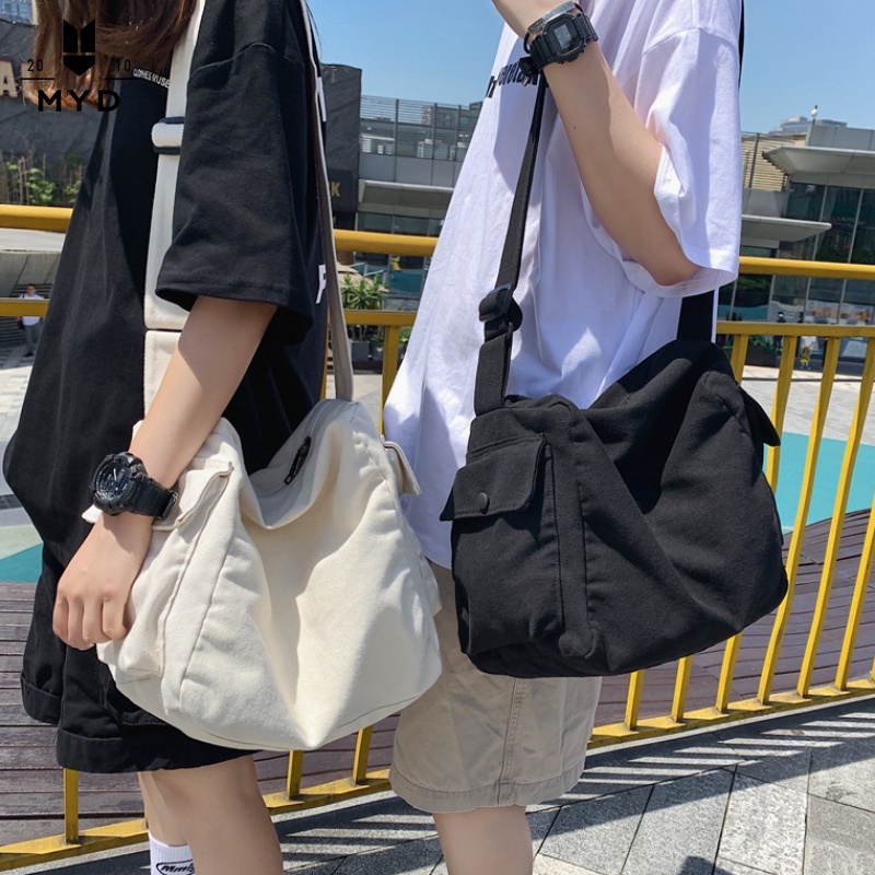 MYD Korean Fashion Canvas bag Men Shoulder Bag for Men crossbody bag