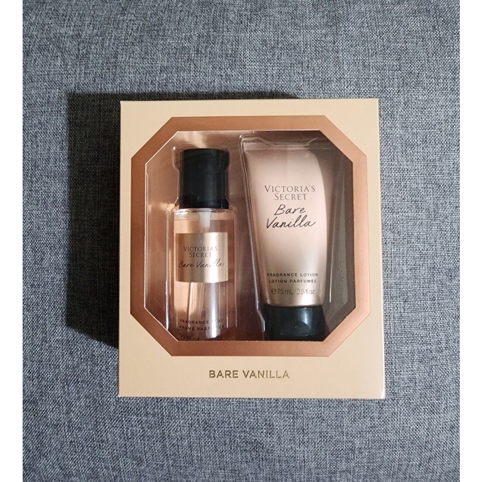 Victoria’s Secret Beauty Fragrance Bare Vanilla Gift Set Travel Size