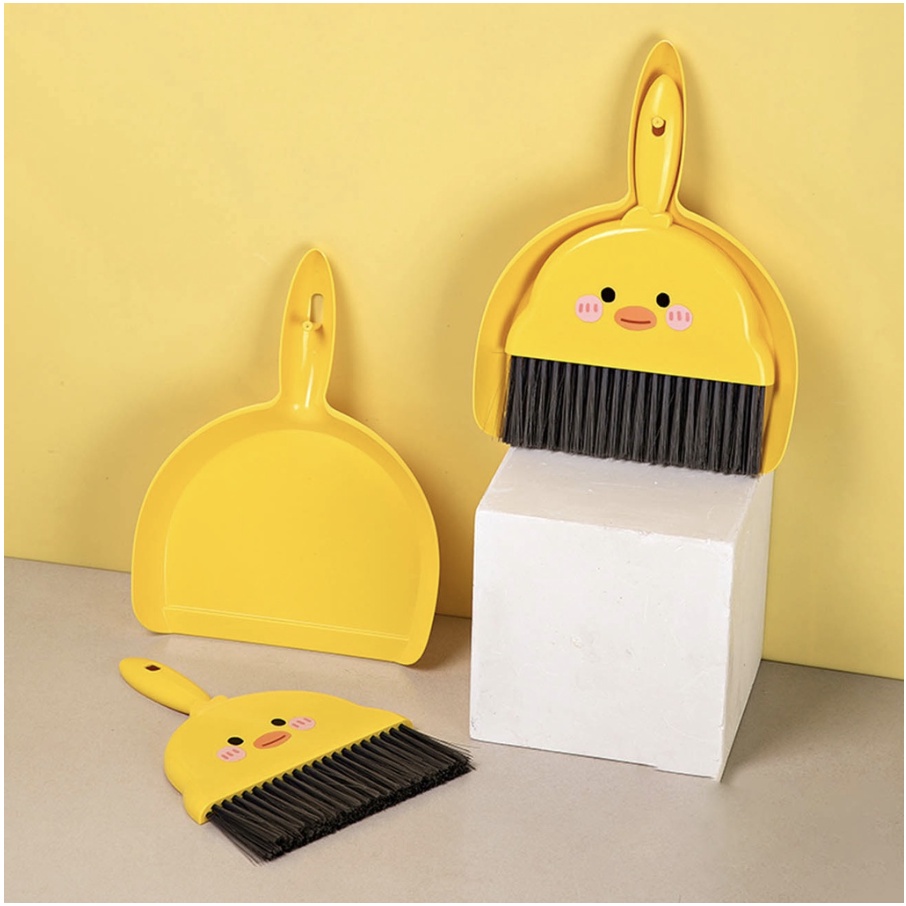 Ecoplanet COD#Korean Mini broom set Desktop cleaning tool Little yellow ...