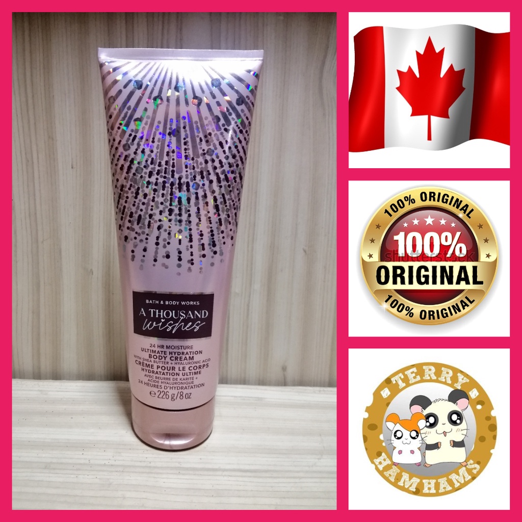 Bath & Body Works Body Cream (A Thousand Wishes) Shopee Philippines