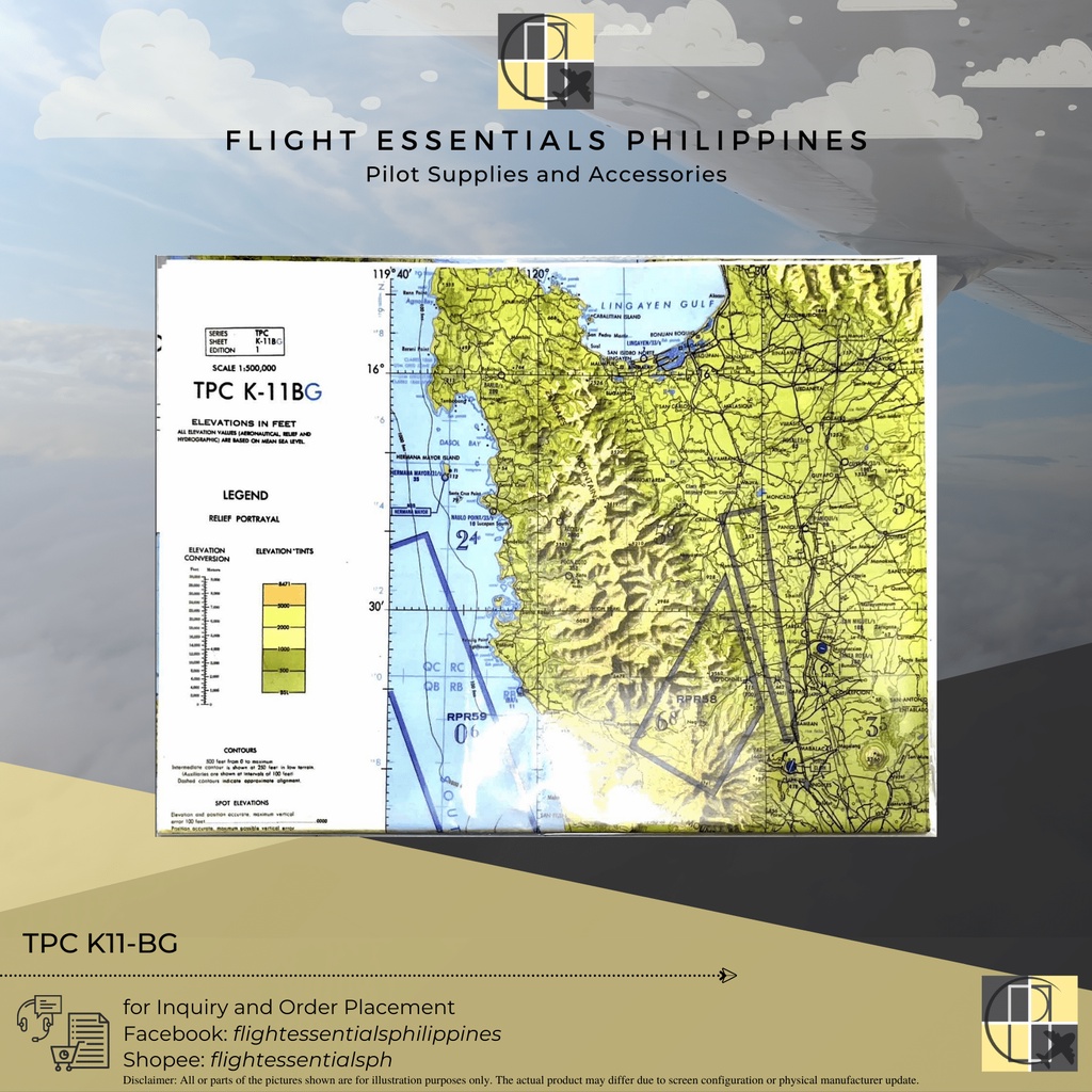 Aeronautical Chart / TPC Map - TPC Chart K11-B | Shopee Philippines