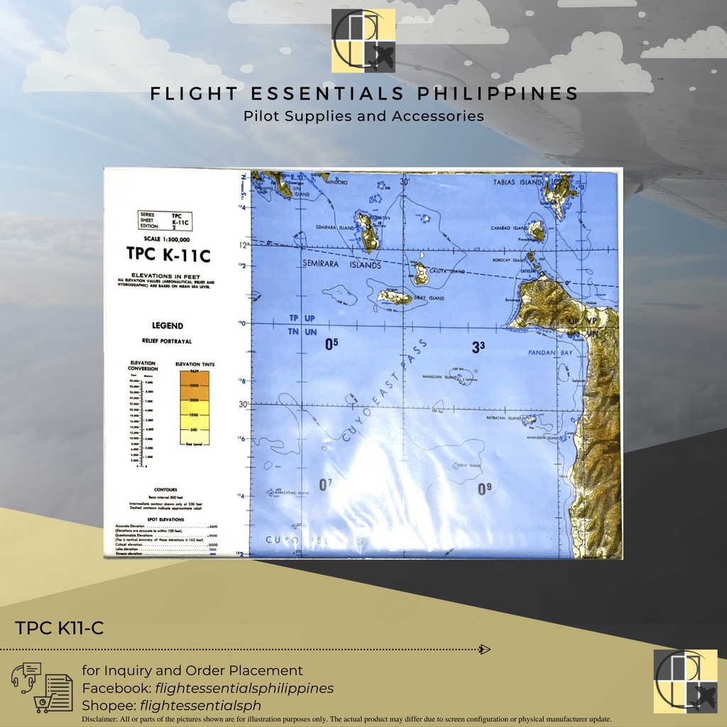 Aeronautical Chart / TPC Map TPC Chart K11C Shopee Philippines