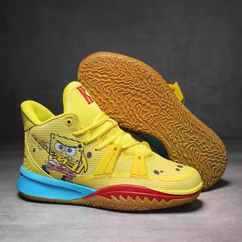 Basket BallsNew Sports 5X SPONGEBOB rubber sneakers Yellow with spike