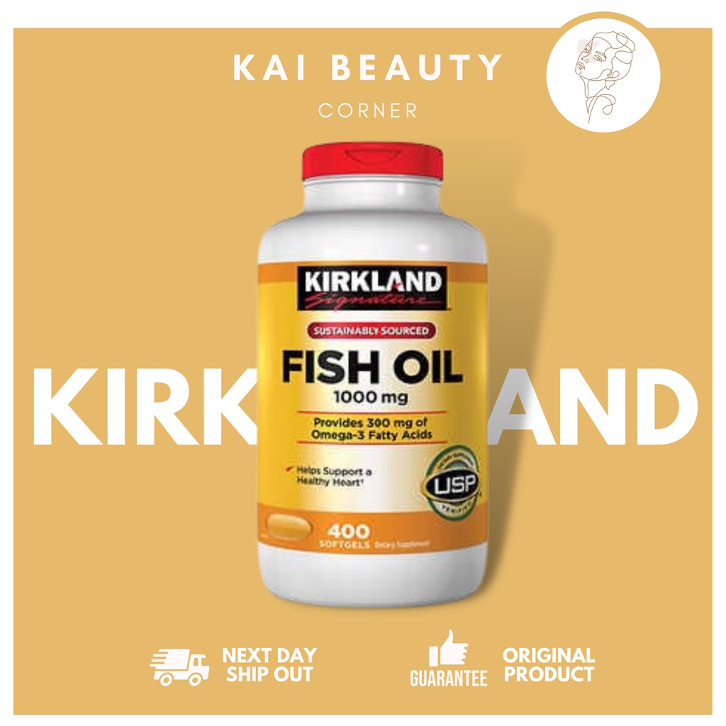 Kirkland omega 3 fish shop oil 1000 mg 400 softgels