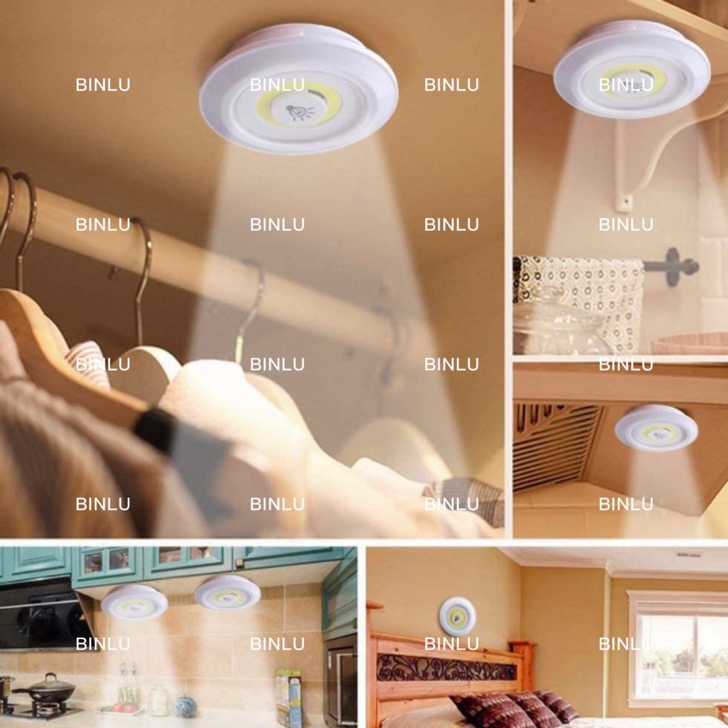 3pcs Wireless LED lights with remote control,battery-powered,night ...
