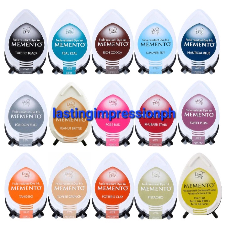 Tsukineko Memento Dew Drop Pad - Inkpad Per Timbratura, Colore Bahama Blu Lilac Poses - Foto 7