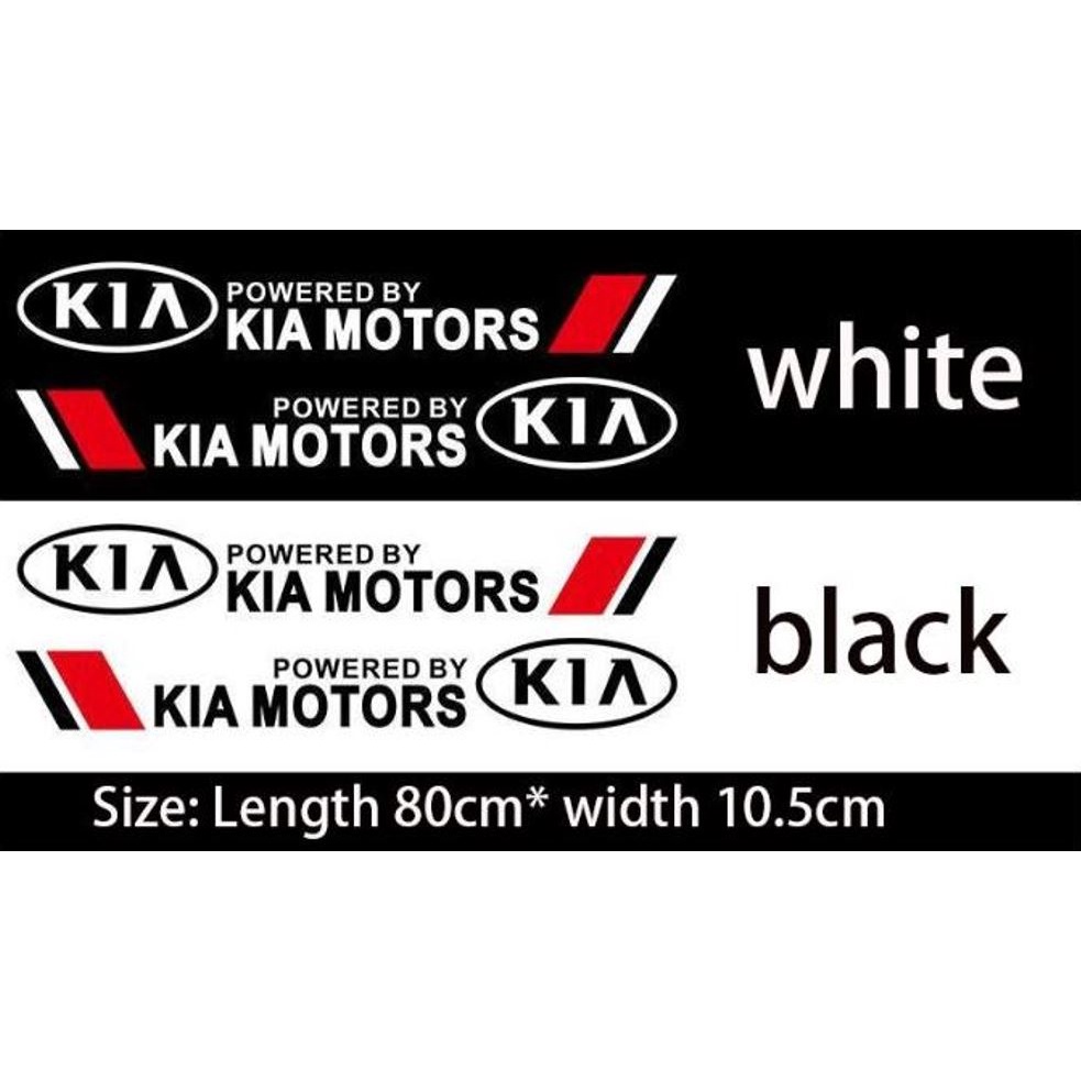 New Arrival KIA MOTORS Car logo Styling Door Side Sticker Long Letters ...