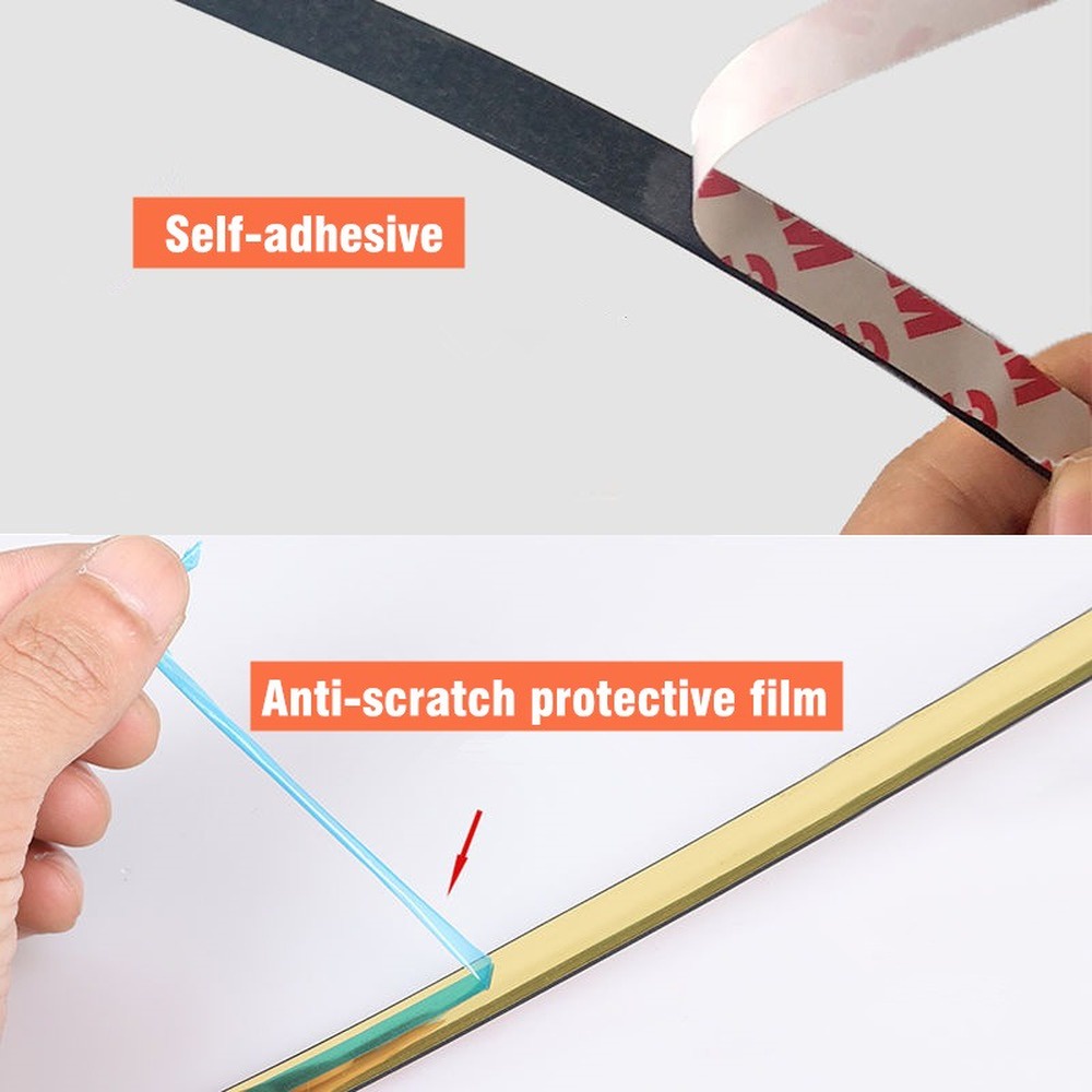 5M Waterproof Gold Tape Tile Gap Sticker Self-adhesive for Ceiling ...