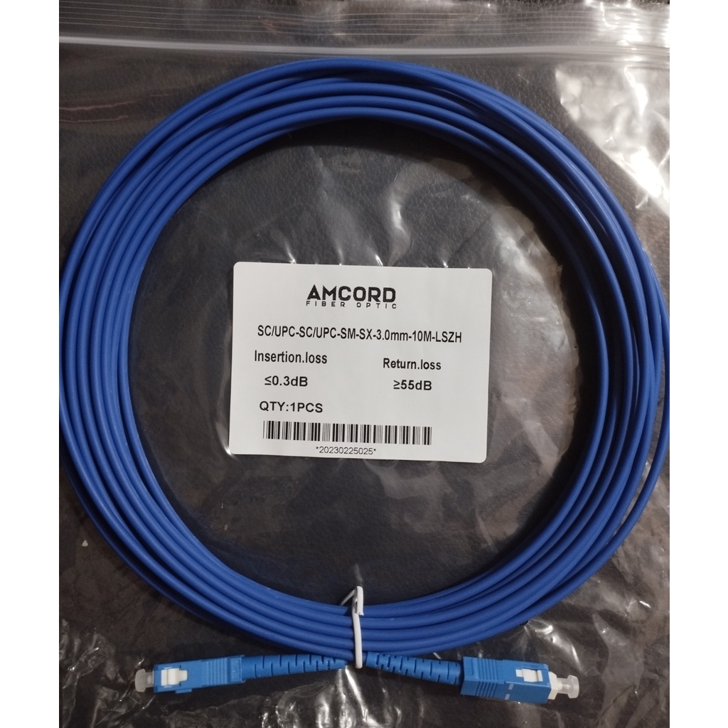 ARMORED PLDT Fiber Optic Patch Cord/Cable AntiRodent 10 METERS