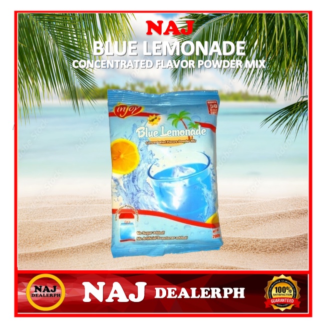 inJoy Blue Lemonade Concentrated Flavor Powder Mix 200G Shopee Philippines