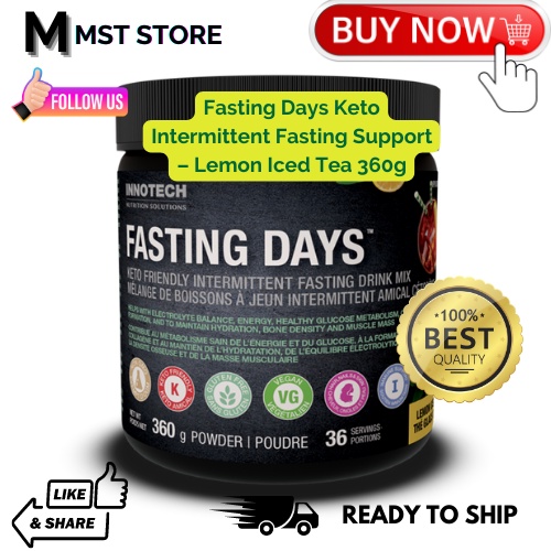 Innotech Fasting Days for Intermittent Fasting Support Lemon Iced Tea
