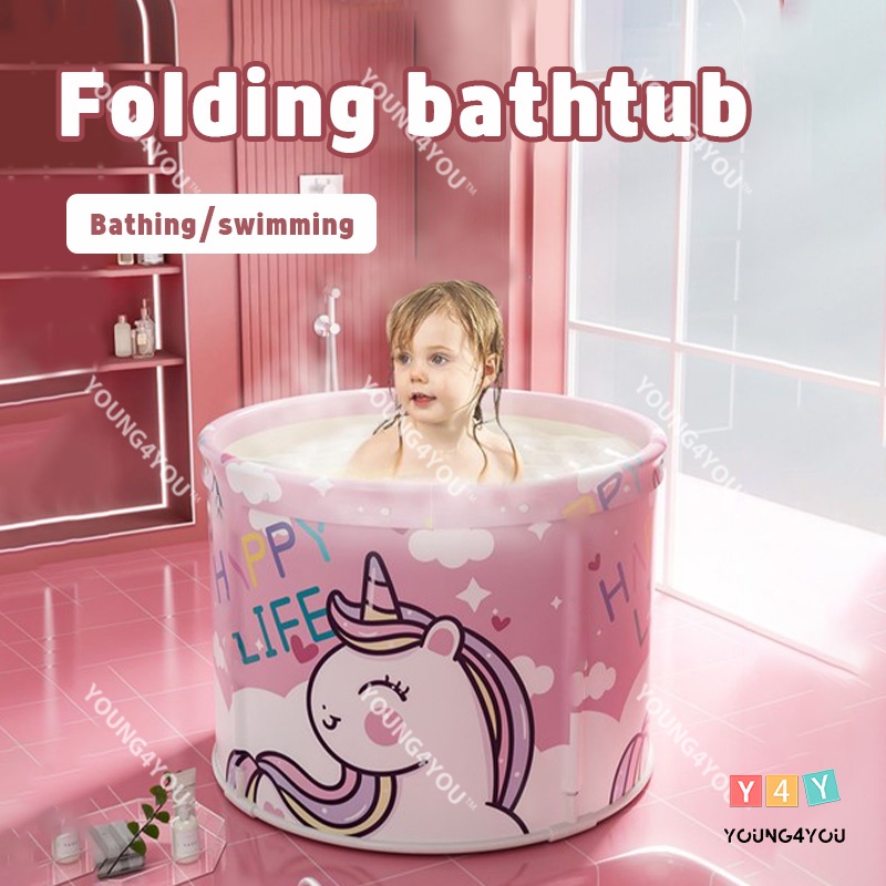 Y4Y Bathroom Portable Folding Bathtub Bath Bucket Hot water Bath Tub