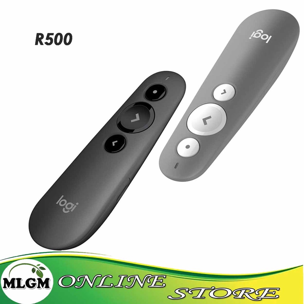R500 Laser Presentation Remote Clicker with Dual Connectivity Bluetooth