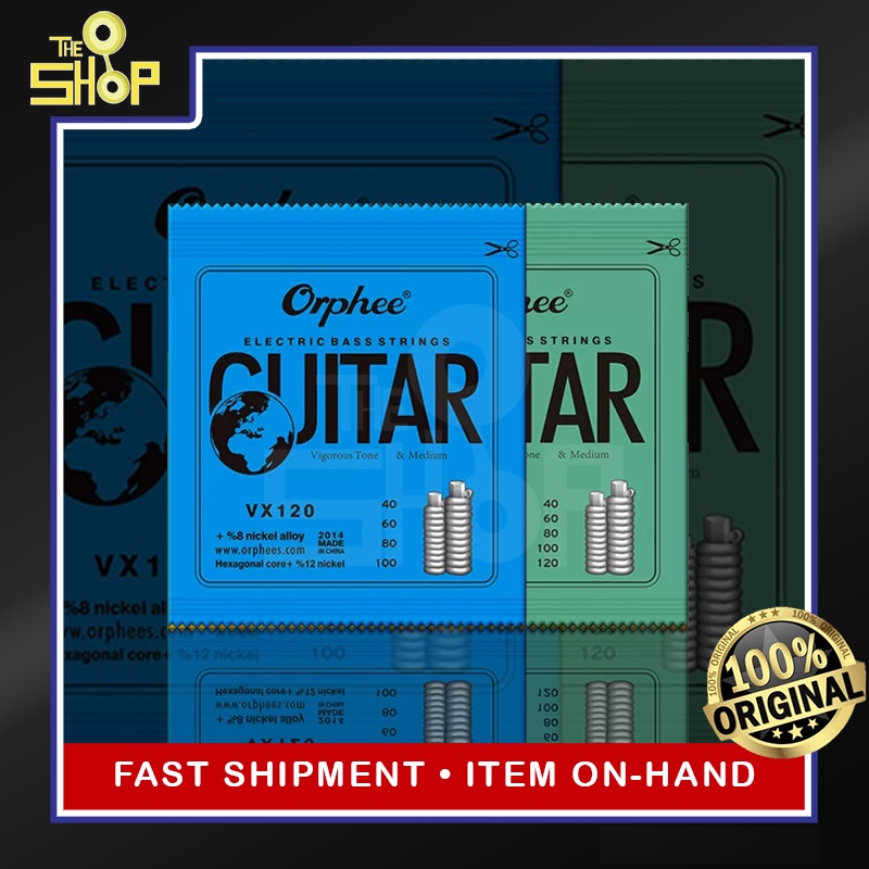 Orphee Electric Bass Guitar Strings VX Series [100 Original/Authentic