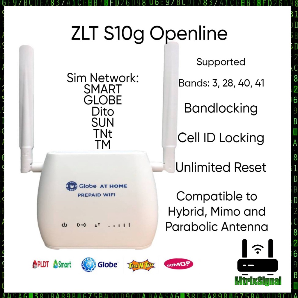 ZLT S10G MODEM / PERMANENT OPENLINE / UNLOCK / | Shopee Philippines